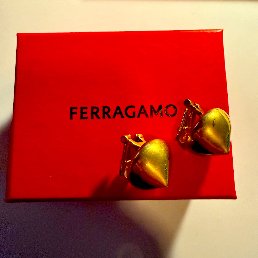 Ferragamo Womenâs Sculptural Clip On Earrings